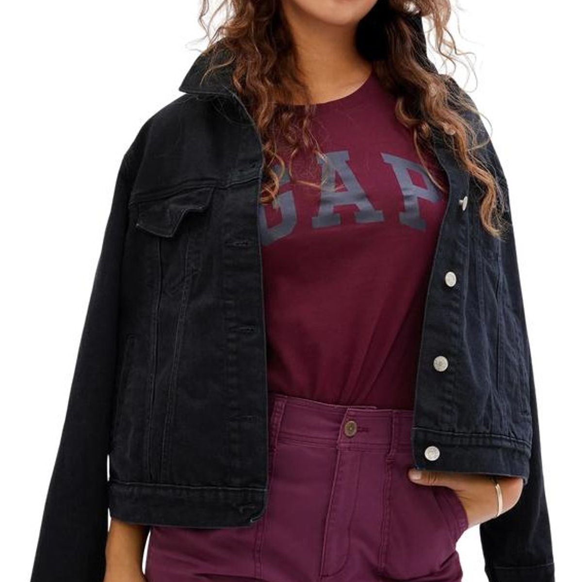 GAP - Polera Logo Clasica Burdeo GAP