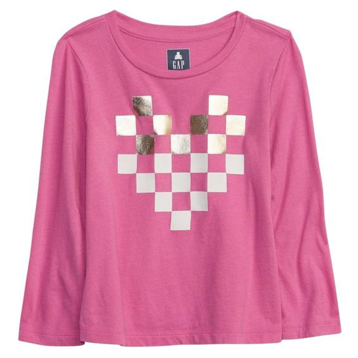 GAP - Polera Gráfica Manga Larga Rosado GAP