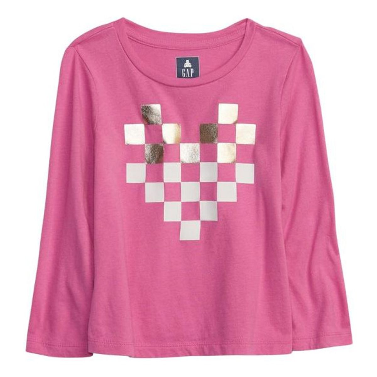 GAP - Polera Gráfica Manga Larga Rosado GAP