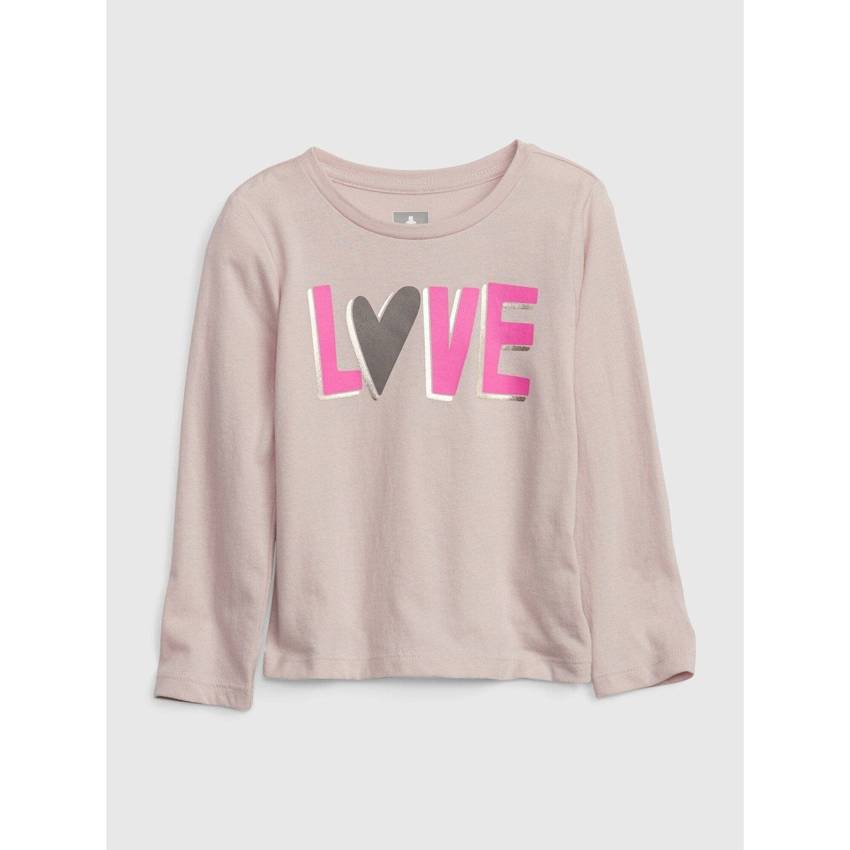 GAP - Polera Toddler Niña Gráfica Manga Larga Rosada GAP