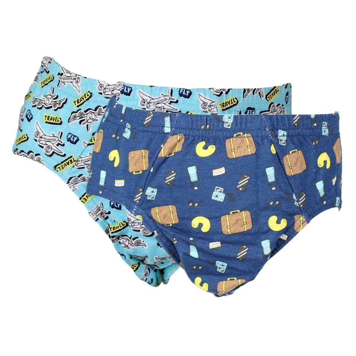 TAIS - 2 Unidades Slip Infantil Algodón Print Avión