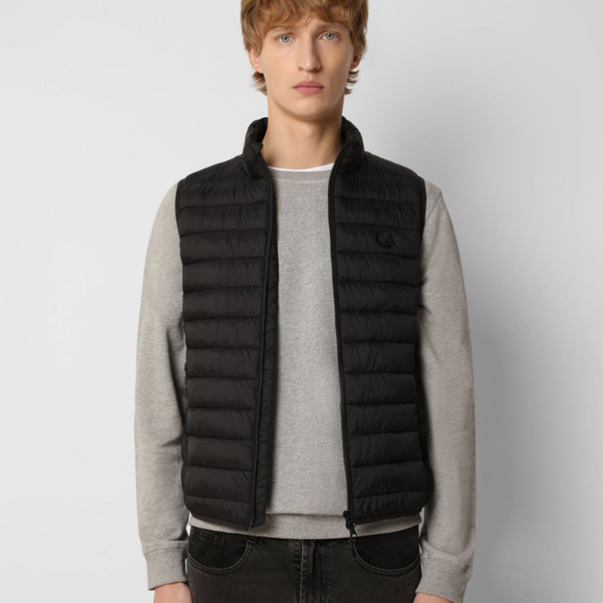 SCALPERS - Parka Sin Mangas Acolchado Calavera Black