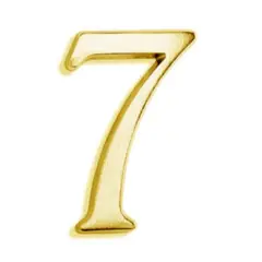 POLI - Número 7 7cm Bronce