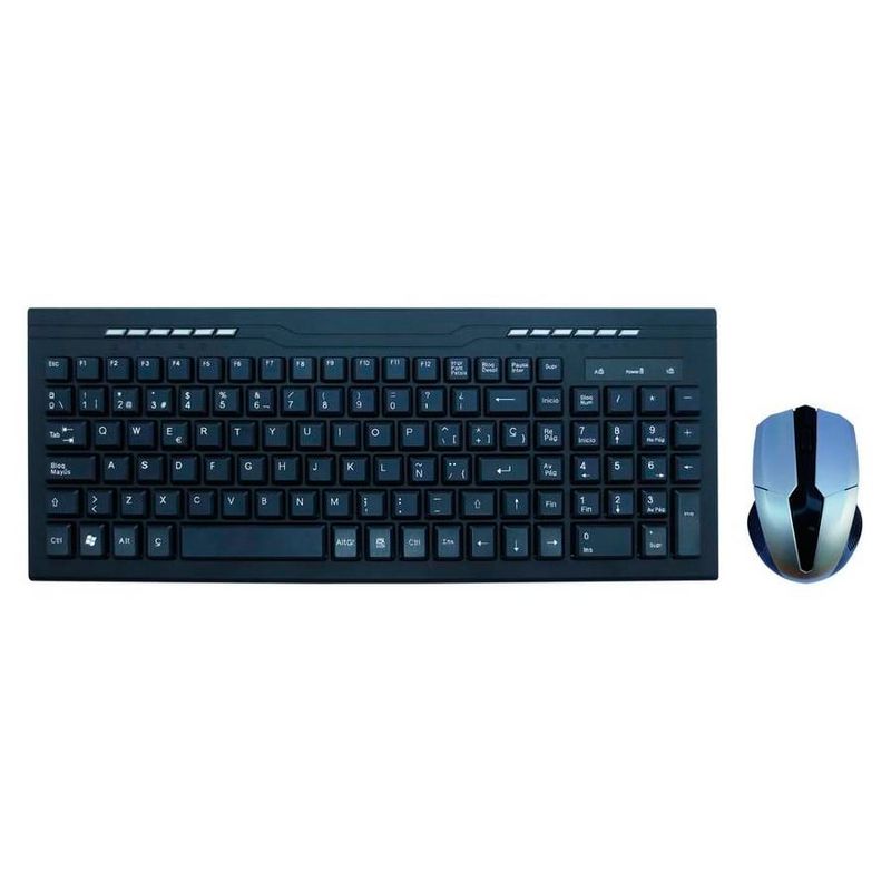 MLAB - Kit de mouse y teclado Kit combo teclado y mouse inalámbrico negro mlab MLAB