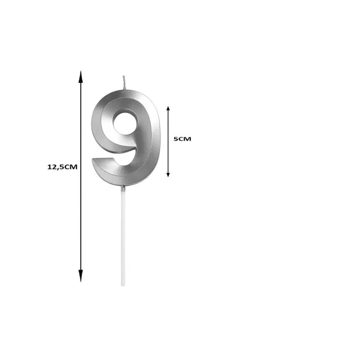 PASTELERIUS - Velas De Cumpleaños Vela Decorativa Vela De Numero Vela 9