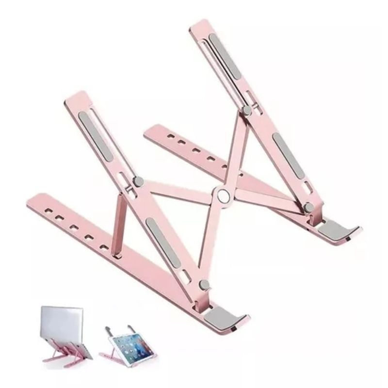 GENERICO - Soporte metálico para NOTEBOOK-TABLET-LAPTOP portatil