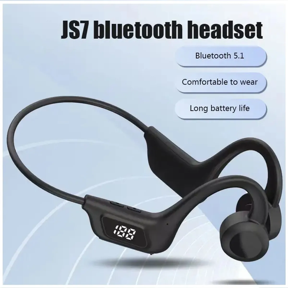 GENERICO - Audífonos inalámbricos Bluetooth Open-Ear Bone Conduction IPX-5 KS38