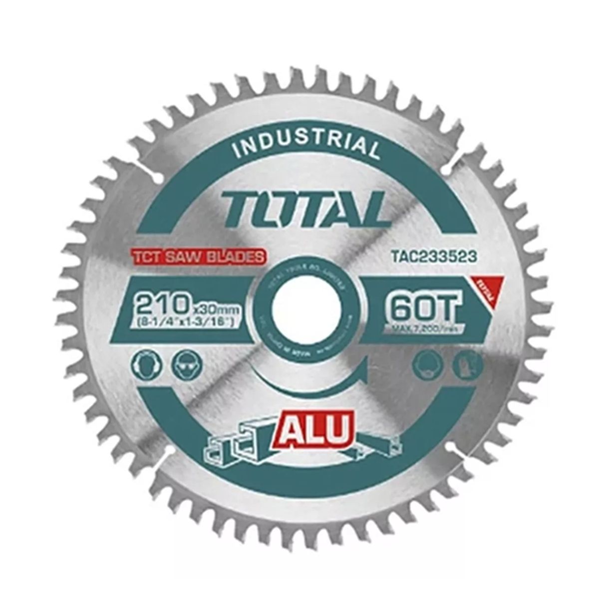 TOTAL TOOLS - Disco De Corte Para Aluminio 210mm 60 Diente