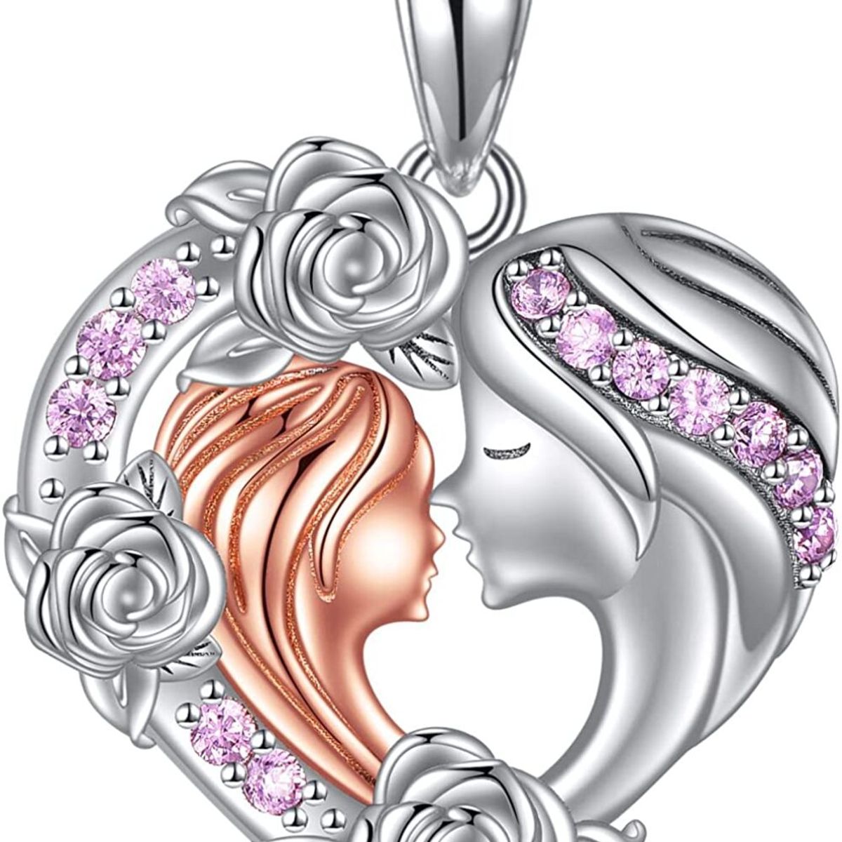 GENERICO - Collar mamá hija bebé plata 925