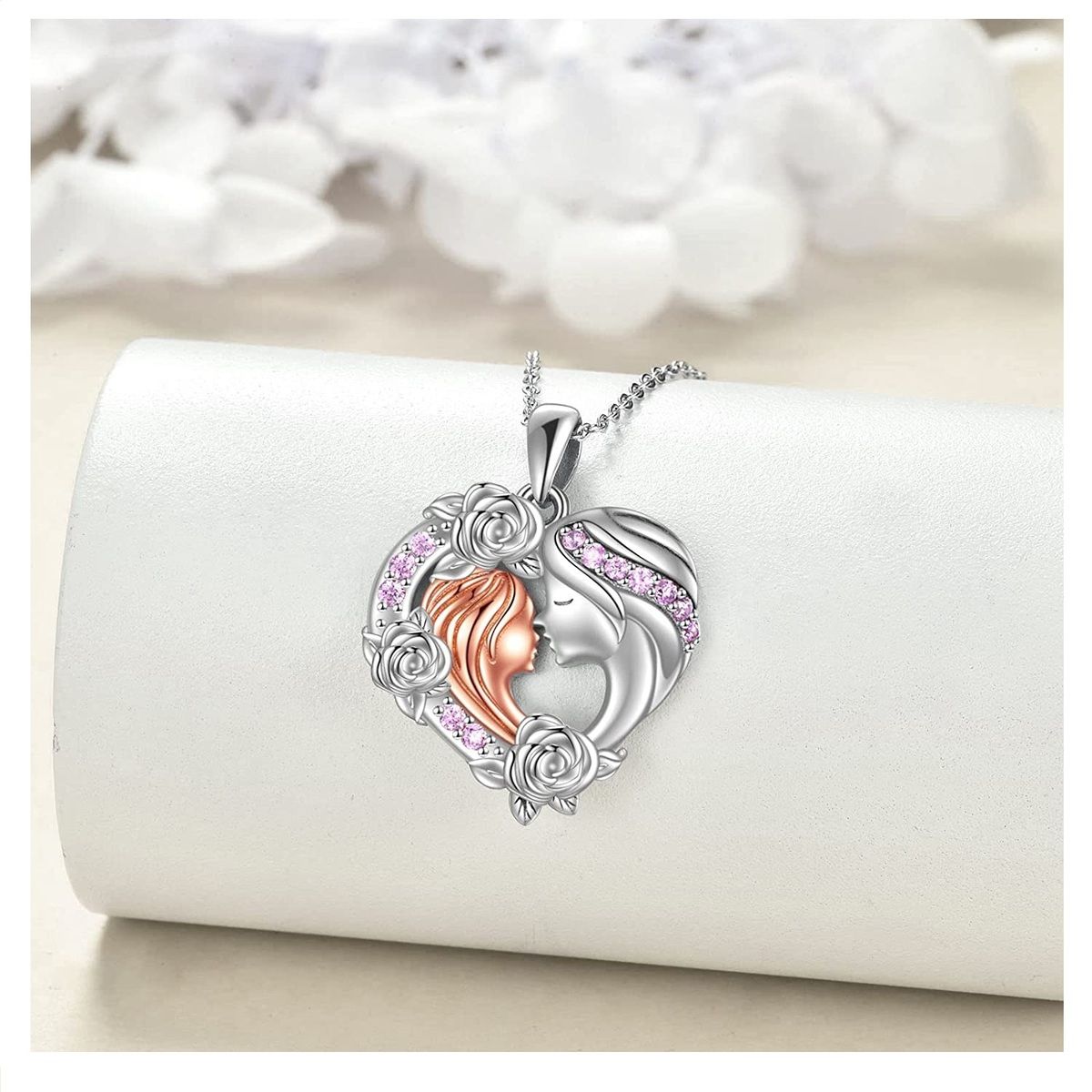 GENERICO - Collar mamá hija bebé plata 925