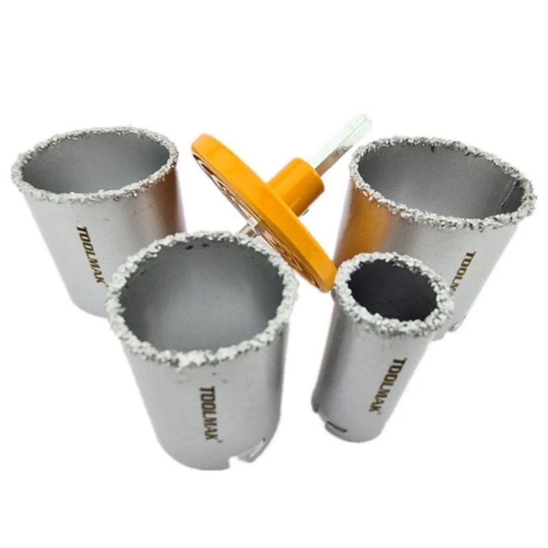 GENERICO - Kit Juego De Broca Sierra Copa Diamantada 5 Piezas Toolmak