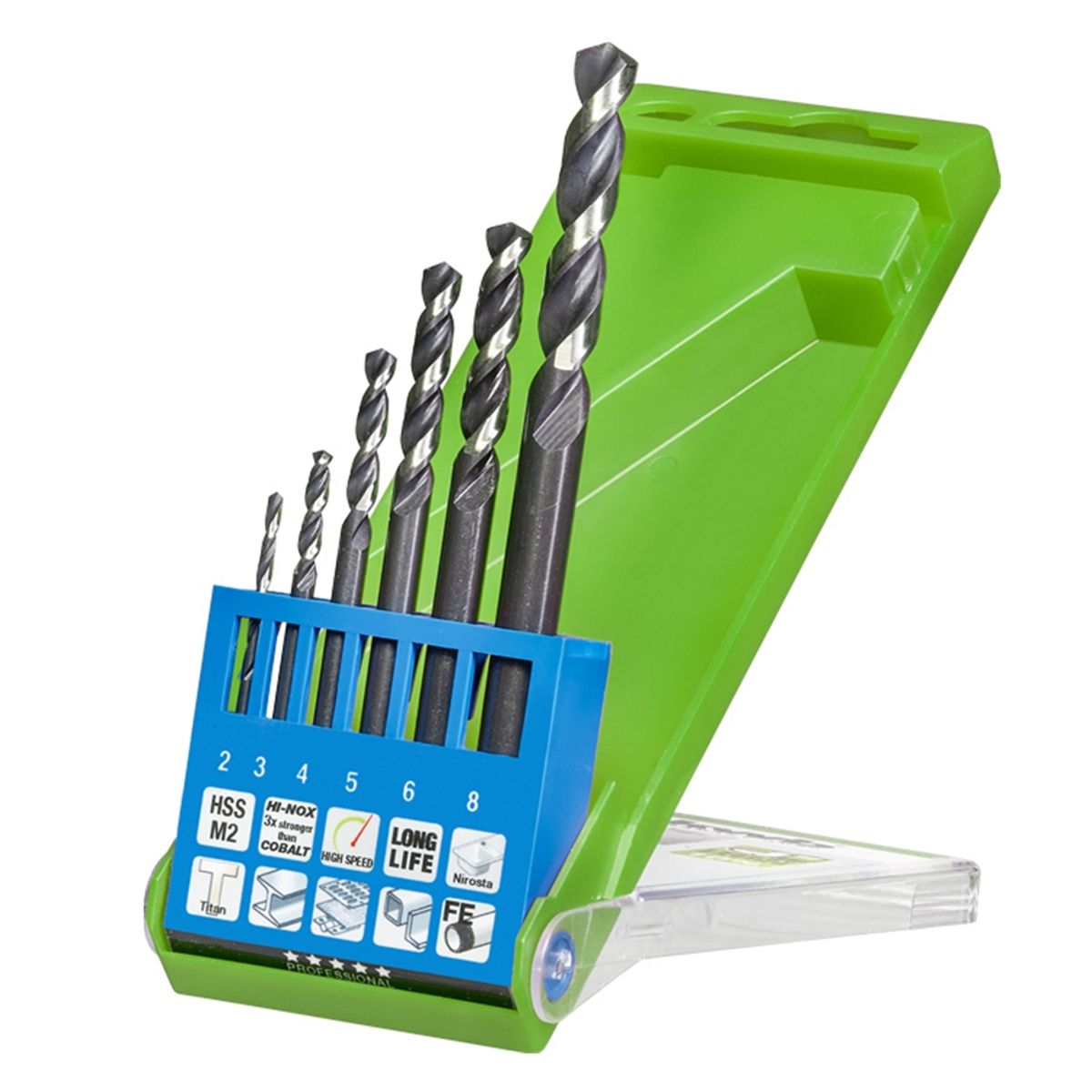 KWB - Kit Set Juego Brocas Para Metal 6 Piezas Hi-nox Kwb 258806