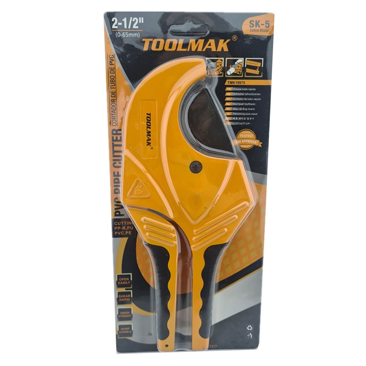 GENERICO - Tijera Cortador De Tubo Pvc Y Plastico 2-12 0-65mm Tmk