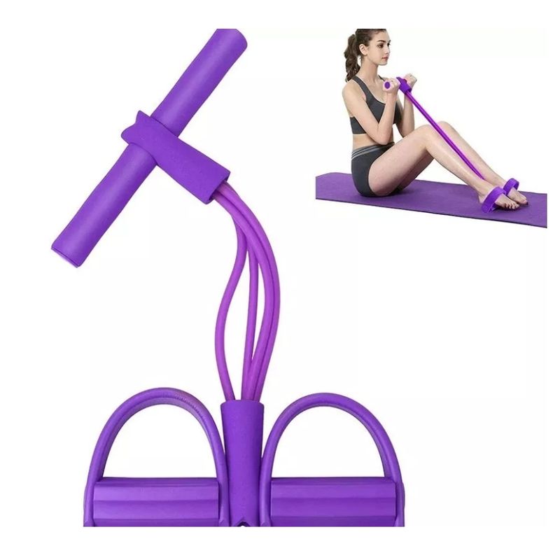 GENERICO - Banda Tubo Elastico Flex Fitness Pedal Manilla Cuepo