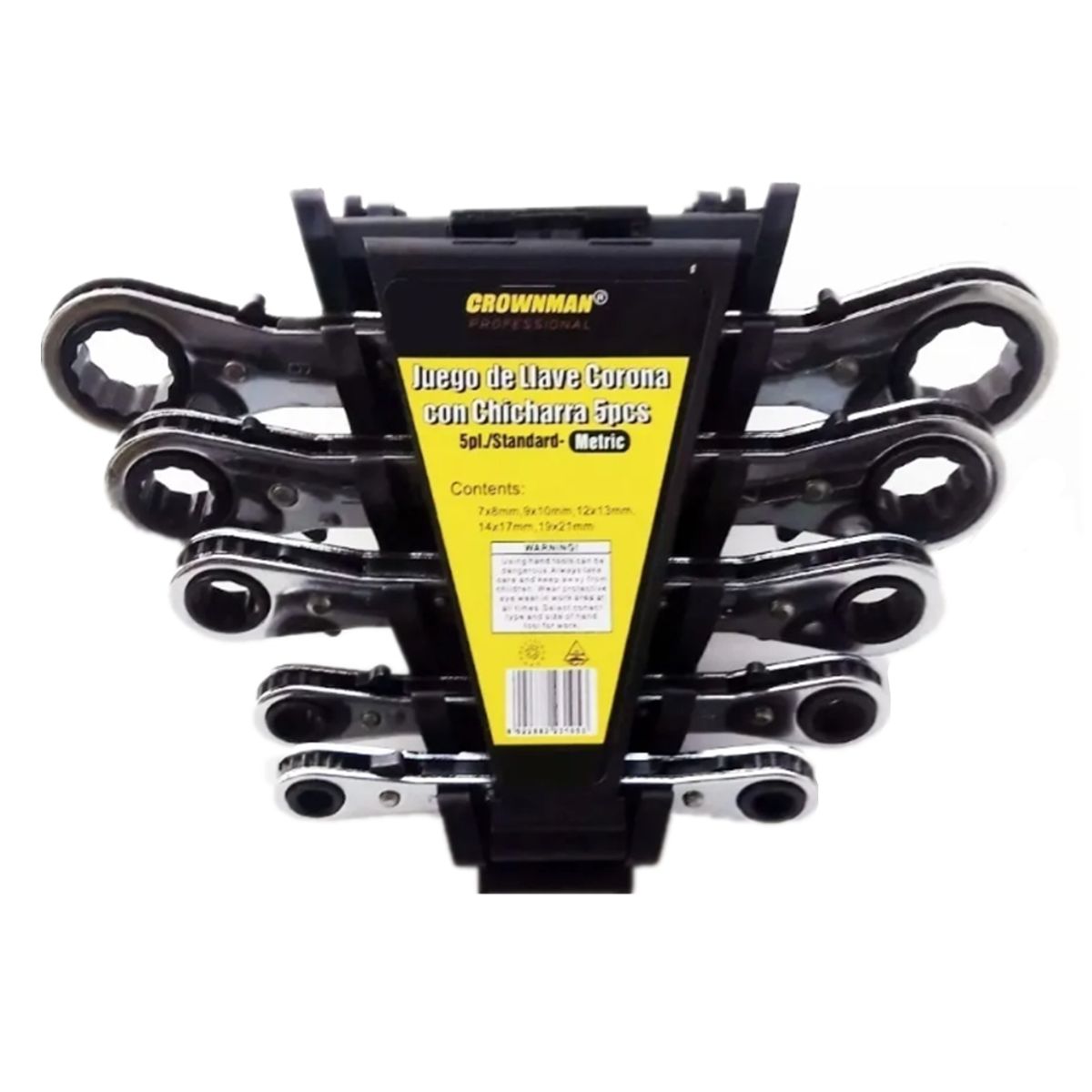 GENERICO - Juego De Llaves Corona Con Chicharra 5 Piezas Crownman