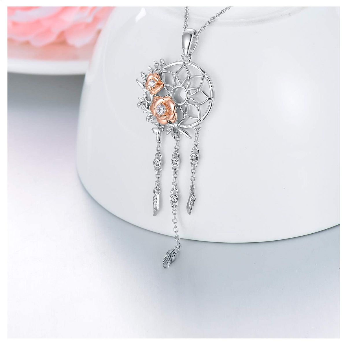 GENERICO - Collar atrapasueños plata 925