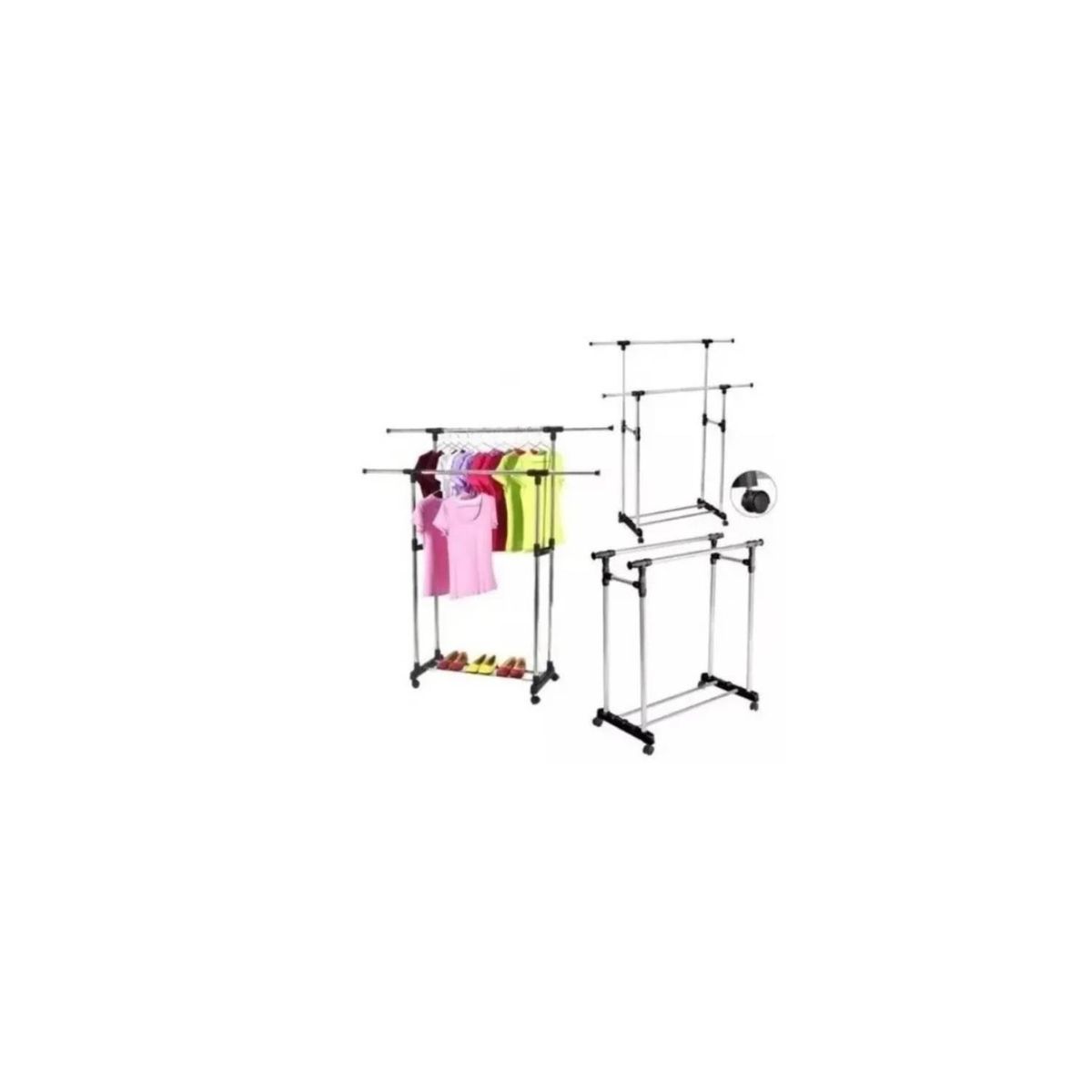 GENERICO - Perchero Colgador De Ropa Exhibicion Metalico Doble…