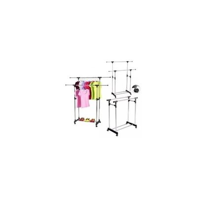 Imagen 2 del producto Perchero Colgador De Ropa Exhibicion Metalico Doble…