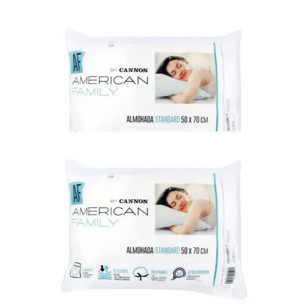 CANNON - Almohadas Cannon Pack 2 ( 4) Almohadas De 50x70