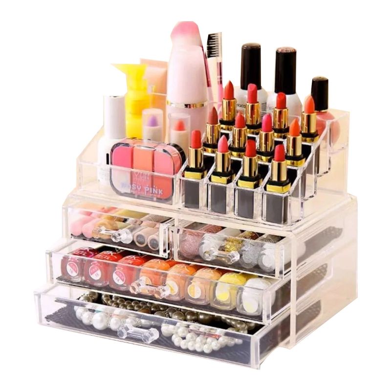 GENERICO - Organizador De Maquillaje Cosmetiquero Joyero Acrilico