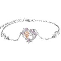 Pulsera mamá hija mujer plata 925