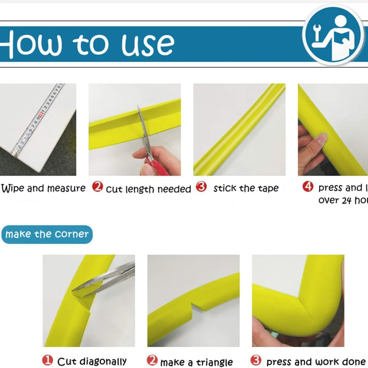 KUANGYE - Protector Niños 2 Mt Bordes Mesas/ Muebles + 5 Esquineros