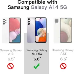 GENERICO - Carcasa Anti Golpes Para Samsung A14 4G 5G Con Lamina Completa