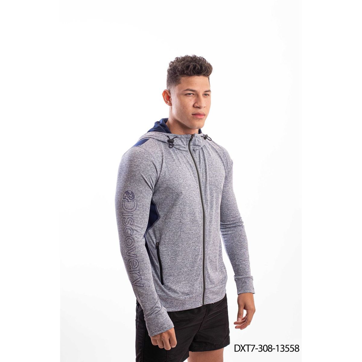 DISCOVERY - Poleron Hombre Traverse Hoodie Grafito