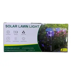 GENERICO - Foco Solar Estaca Indoor Outdoor 2 Pcs Rain Proteccion Rgb