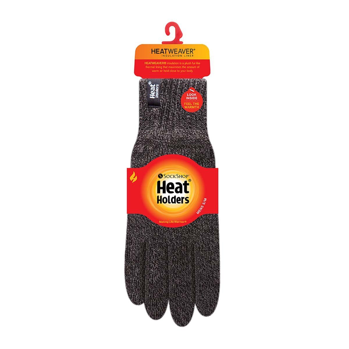 HEAT HOLDERS - Guantes Hombre Gris oscuro Heat Holders