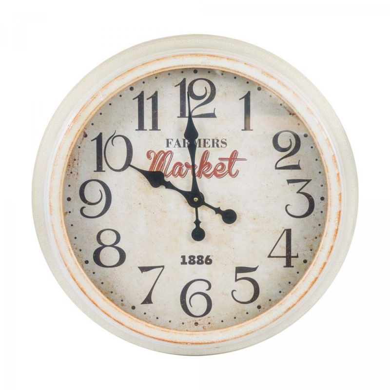 GENERICO - RELOJ PARED 63X11CM MARKET RETRO BIGHOUSE-MIMBRAL