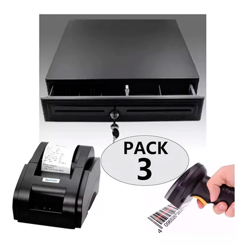 ESHOPANGIE - Gaveta De Dinero +Impresora 58mm Usb  +Lector Código Barra