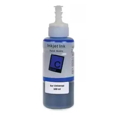 LOGIC - Tinta Universal Color Cian Para Impresoras Epson-Canon-HP-Brother