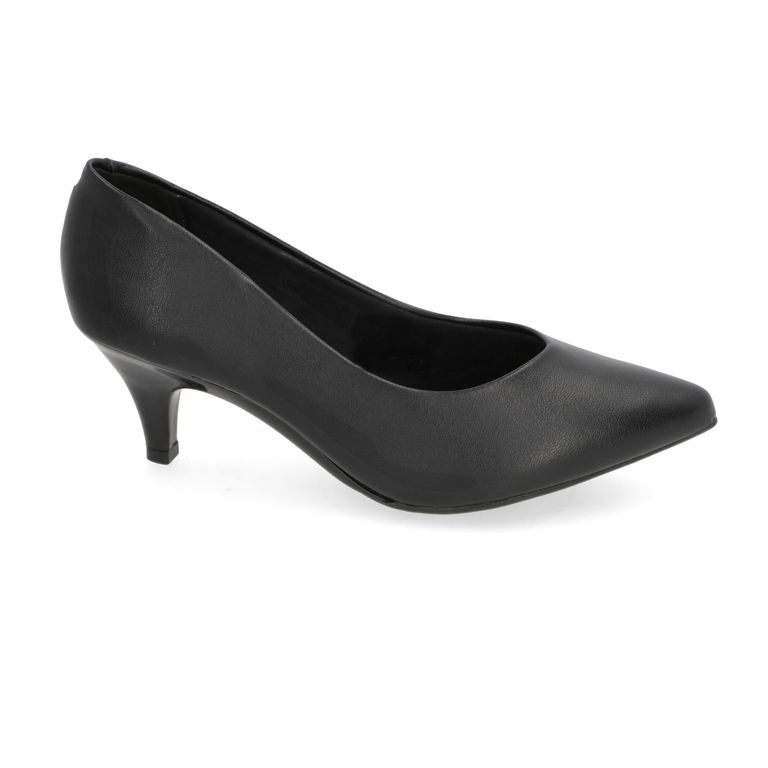 Zapato Mujer Taco Aguja Stiletto Negro 4076-1 -