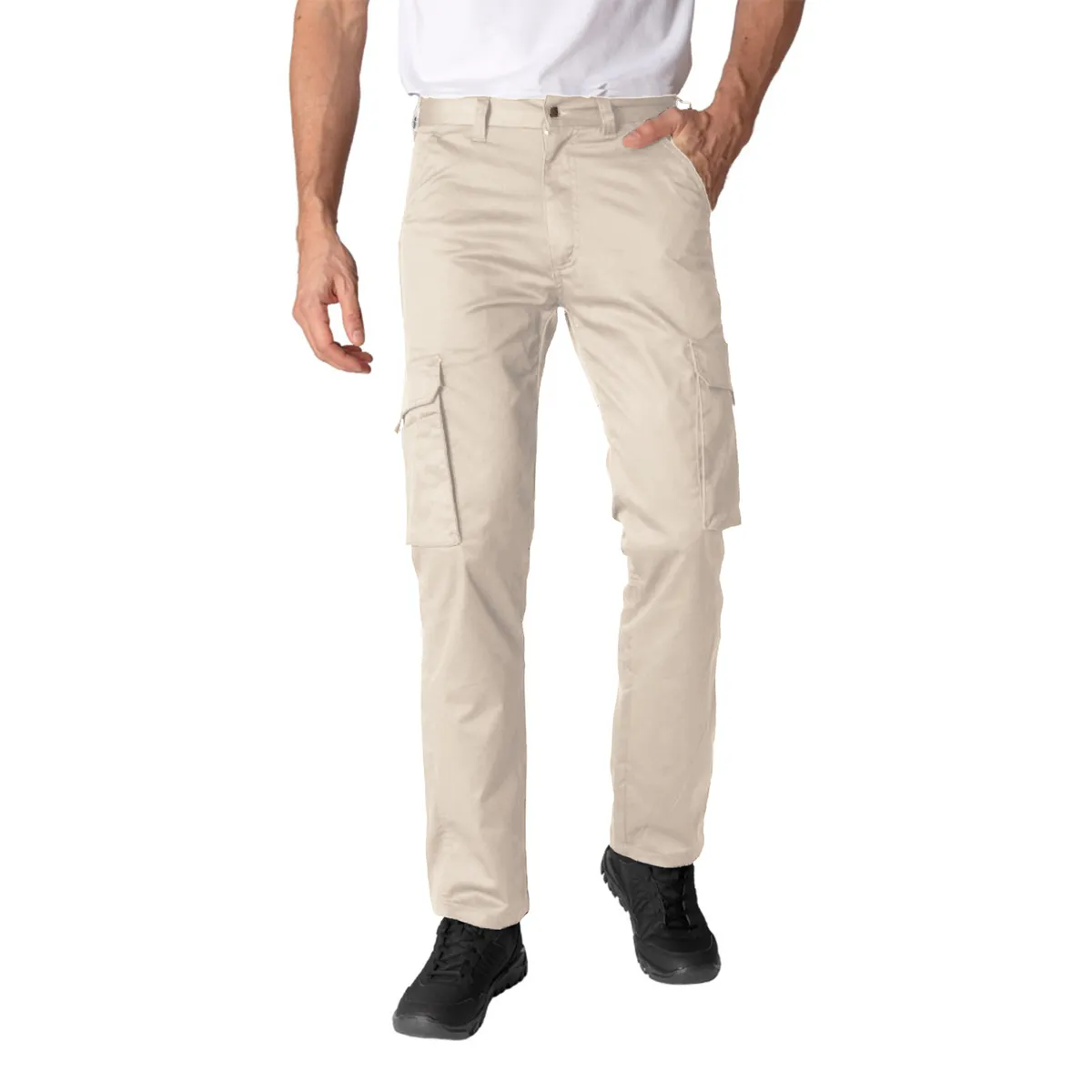 INDUSBORD - Pantalón Cargo Gabardina  Spandex Indusbord Hombre