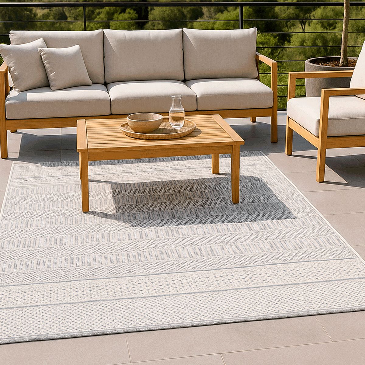 BAZHARS - Alfombra 230X330 cm 100% PET  Reciclado Gall 1483 Bazhars