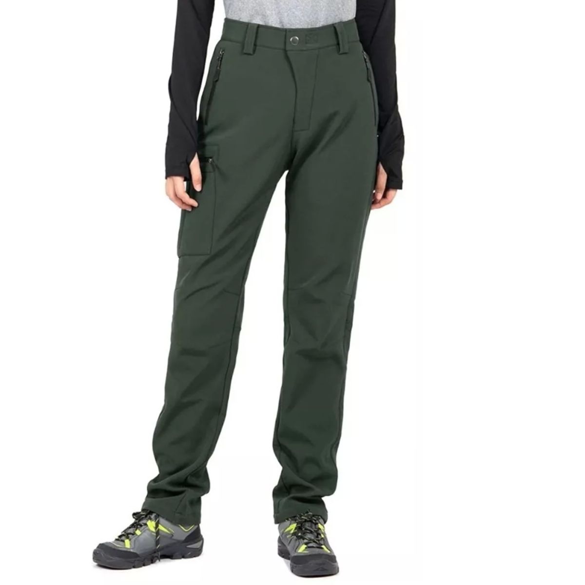 GENERICO - Pantalon Termico Impermeable Softshell Con Micropolar Mujer…