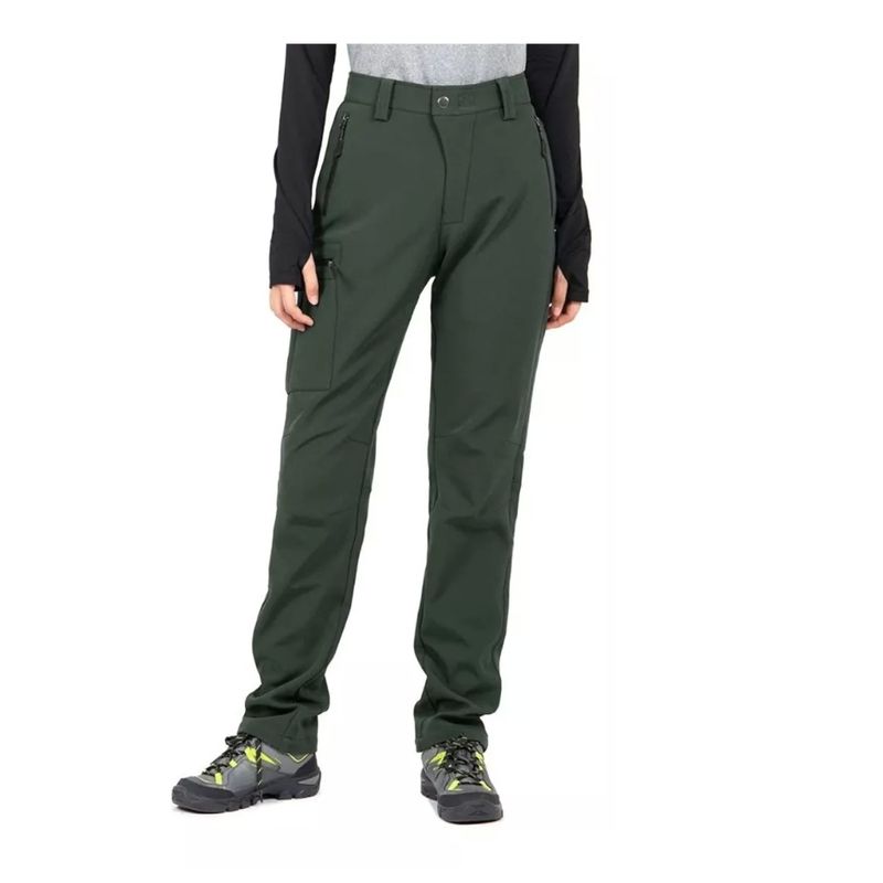GENERICO - Pantalon Termico Impermeable Softshell Con Micropolar Mujer…