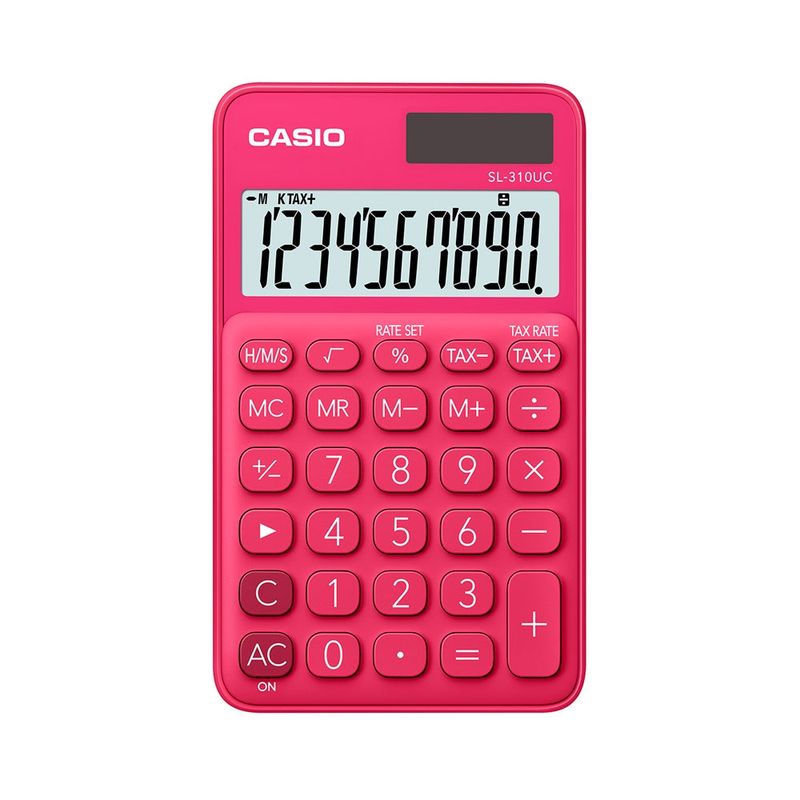 CASIO - Calculadora Bolsillo Casio SL-310UC-RD-N-DC