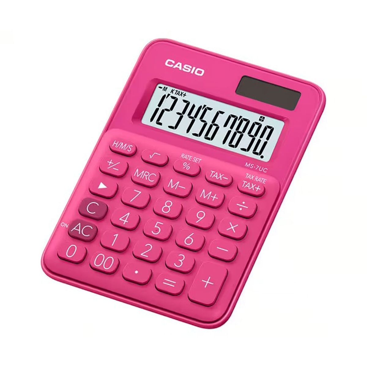 CASIO - Calculadora Mini de Escritorio Casio MS-7UC-RD