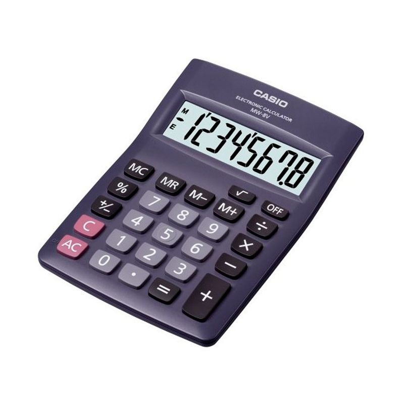CASIO - Calculadora Escritorio Mini Casio MW-8V-BK