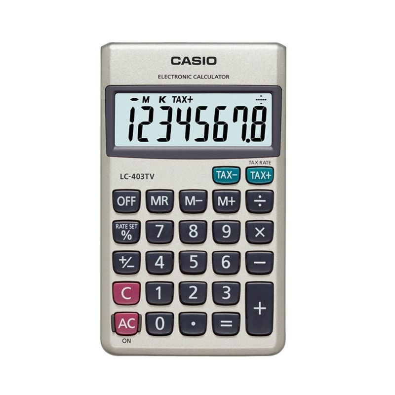 CASIO - Calculadora Bolsillo Casio LC-403TV