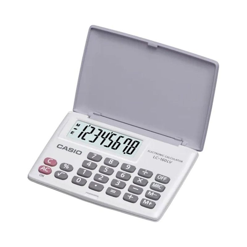 CASIO - Calculadora Bolsillo Casio LC-160LV-WE-W-DP