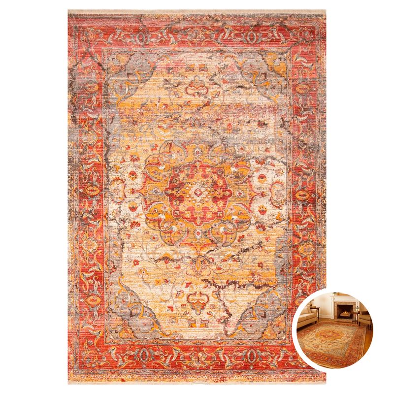 BAZHARS - Alfombra Vintage133x185 cm Intrigue 7601 Bazhars