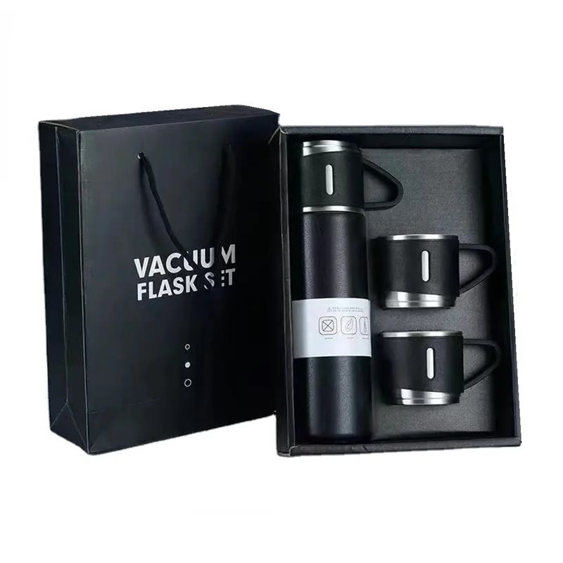 GENERICO - Set Termo Agua Caliente Fria Vasos Termicos Cafe + 3 Tazas
