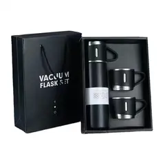 GENERICO - Set Termo Agua Caliente Fria Vasos Termicos Cafe + 3 Tazas