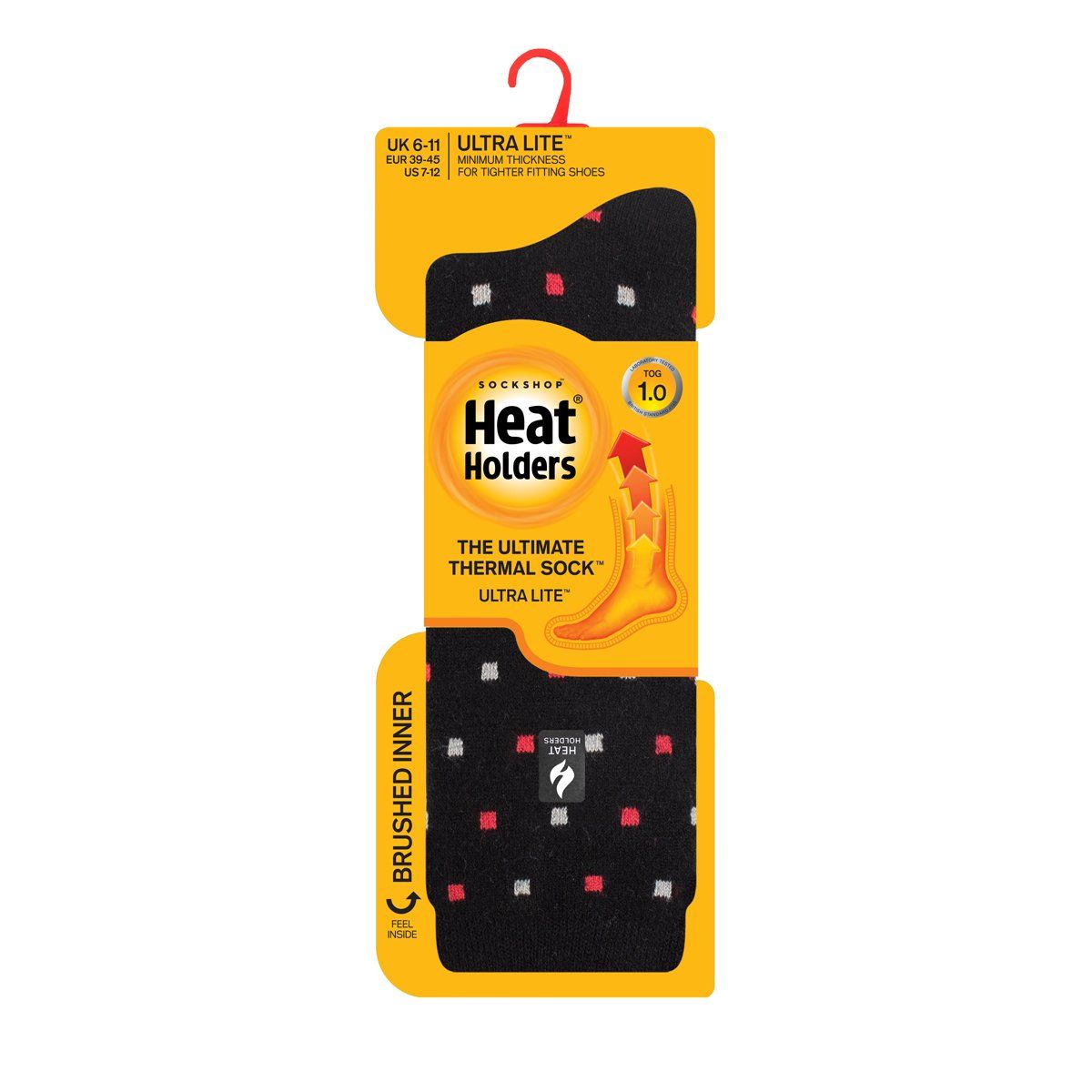 HEAT HOLDERS - Calcetin Ultra Lite Micro Square Zadar Negro Heat Holders