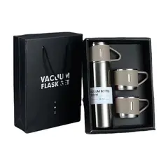 GENERICO - Set Termo Agua Caliente Fria Vasos Termicos Cafe + 3 Tazas