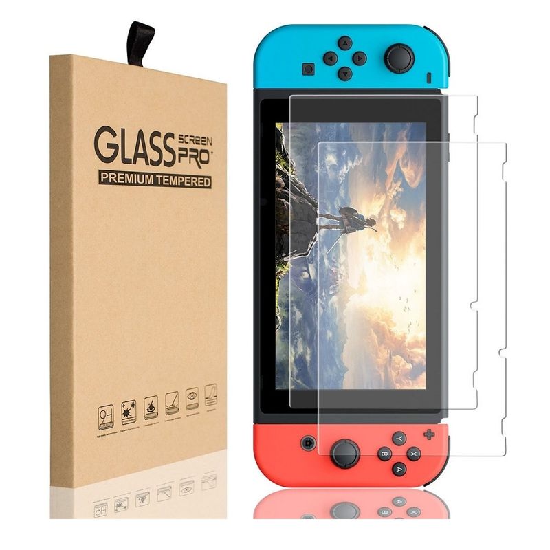GENERICO - Pack Láminas De Vidrio Para Nintendo Switch