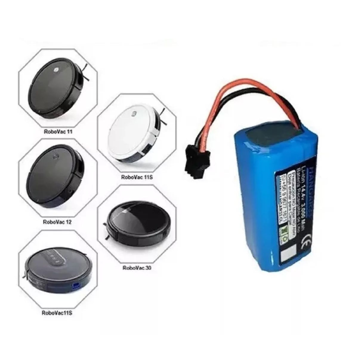 GENERICO - Repuesto Bat. 14.4 2ah para Robovac 11s 12 30 35…